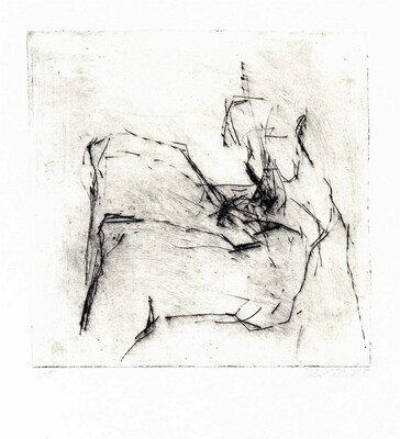 o.T., Kaltnadel, Platte 16,5x16,5cm, 2005